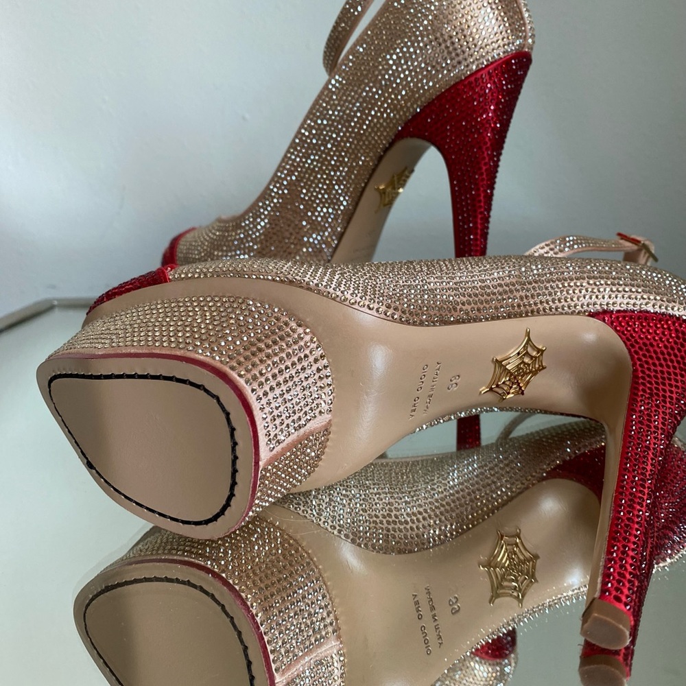 New Charlotte Olympia CRYSTAL KISS ME DOLORES $3,200 39 - Picture 8 of 16